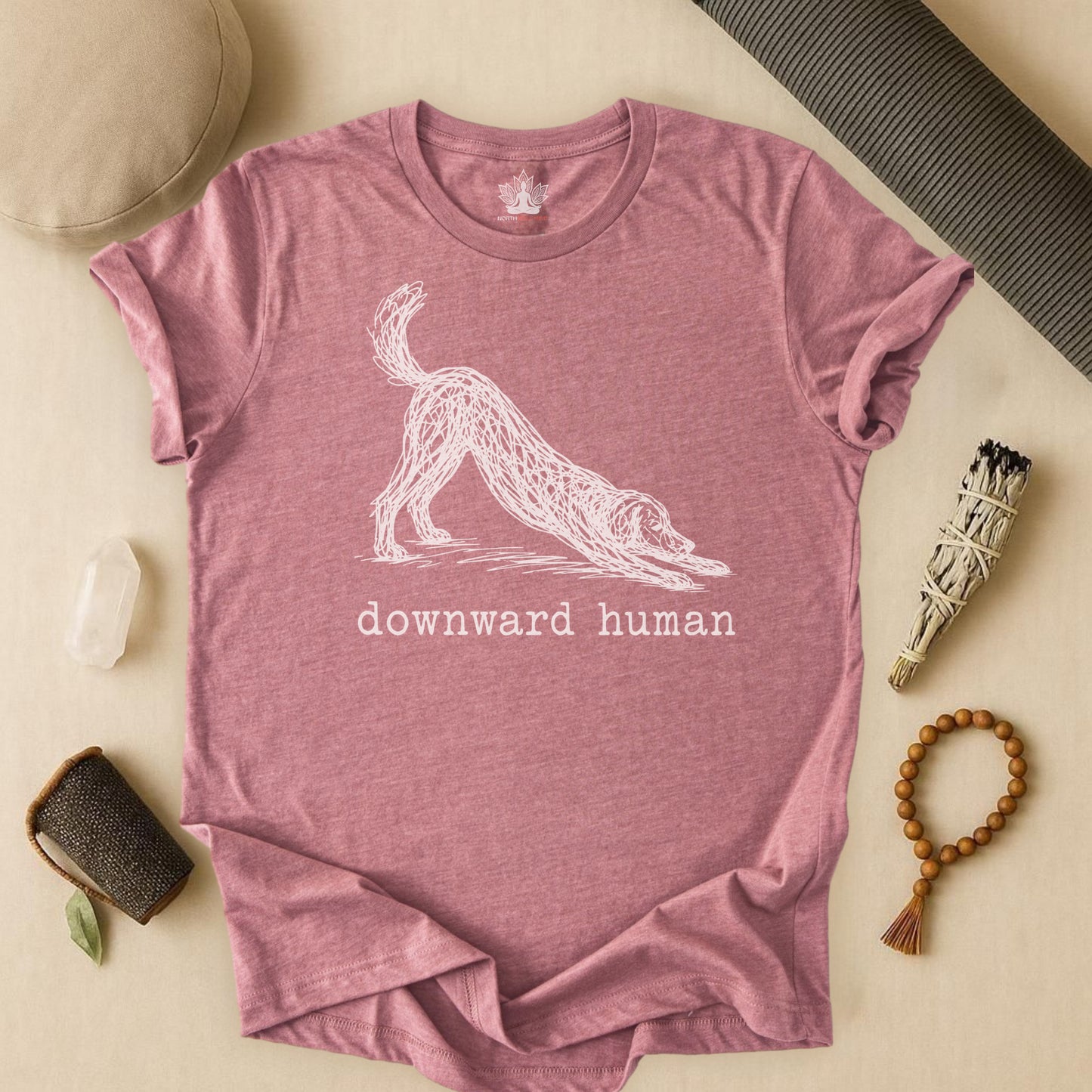 Line Art Downward Human Tee