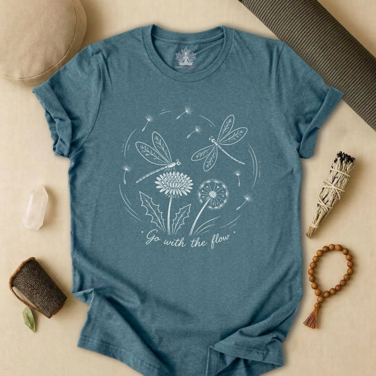 Go With The Flow Delicate Dragonflies Tee