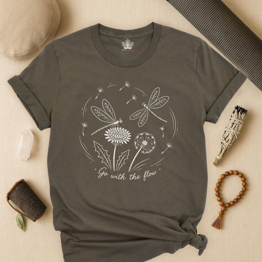 Go With The Flow Delicate Dragonflies Tee