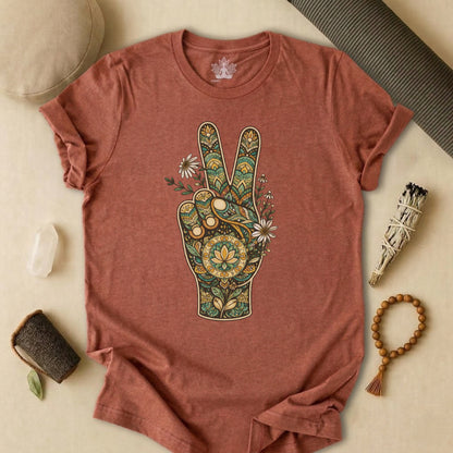 Boho Peace Hand Tee