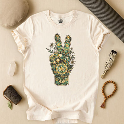 Boho Peace Hand Tee