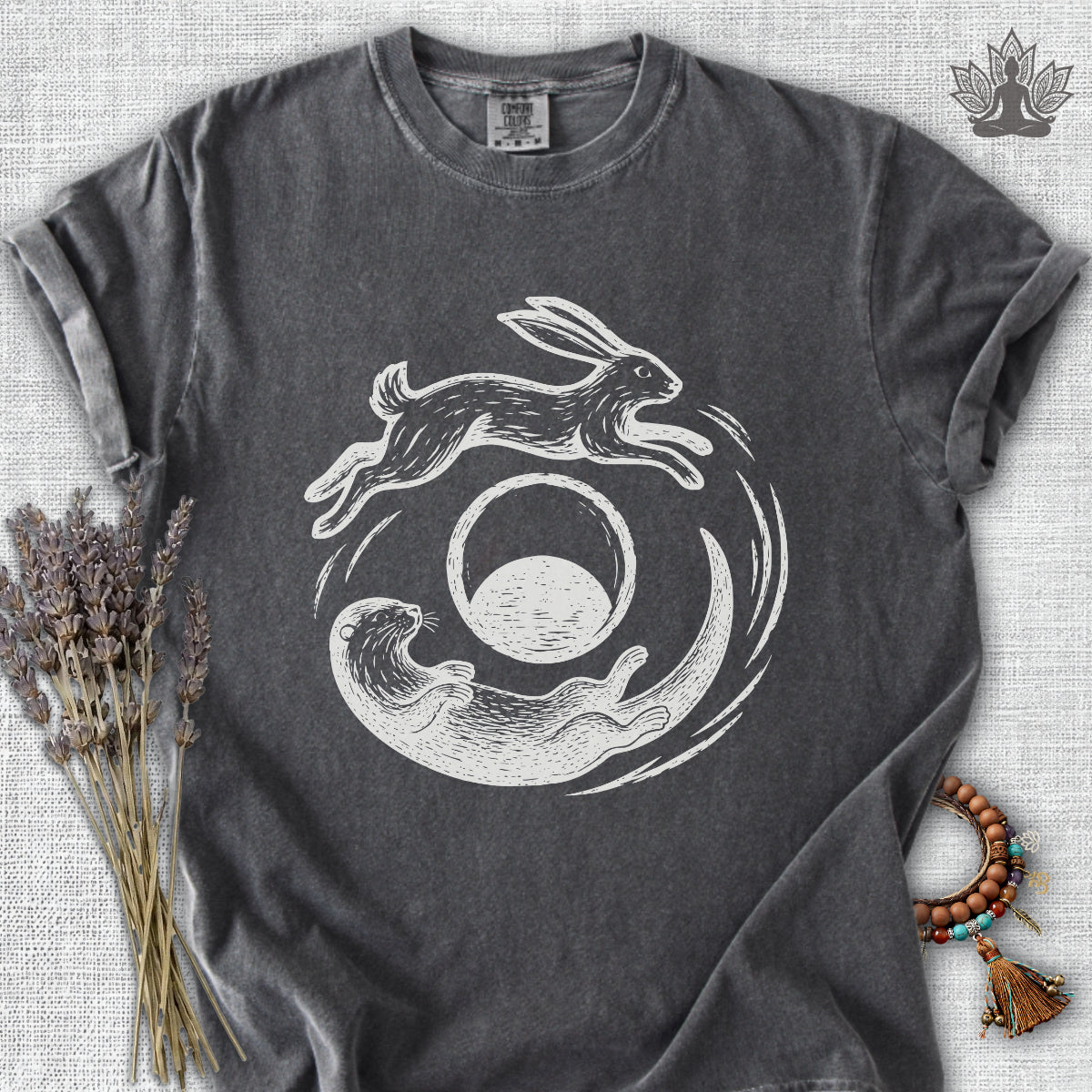 Hare & Otter Moonlit Balance Comfort Colors® Tee