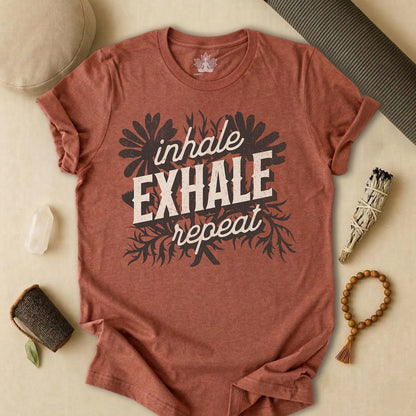 Inhale Exhale Repeat Floral Tee