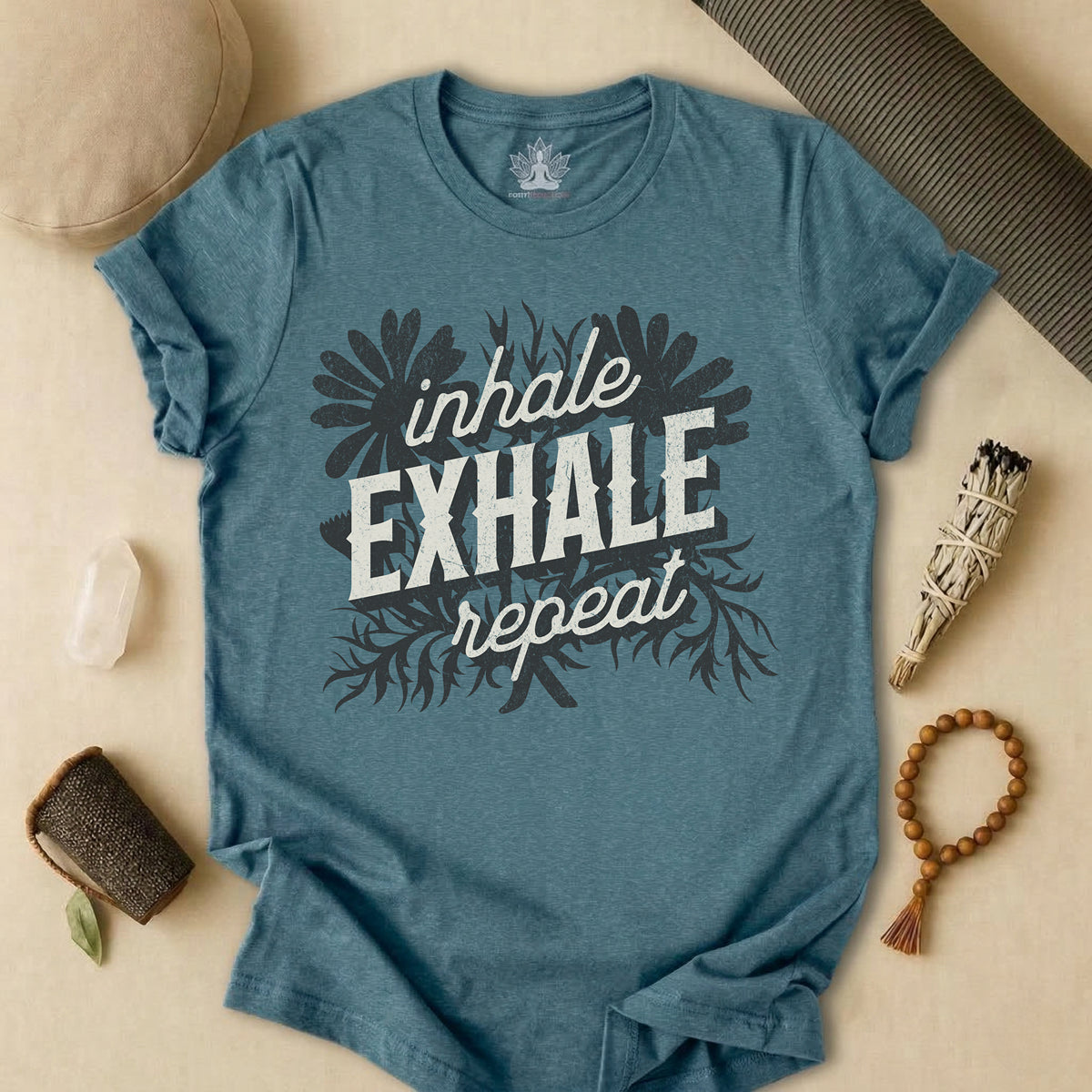 Inhale Exhale Repeat Floral Tee