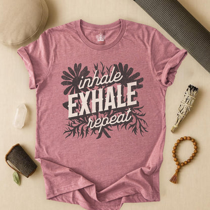 Inhale Exhale Repeat Floral Tee