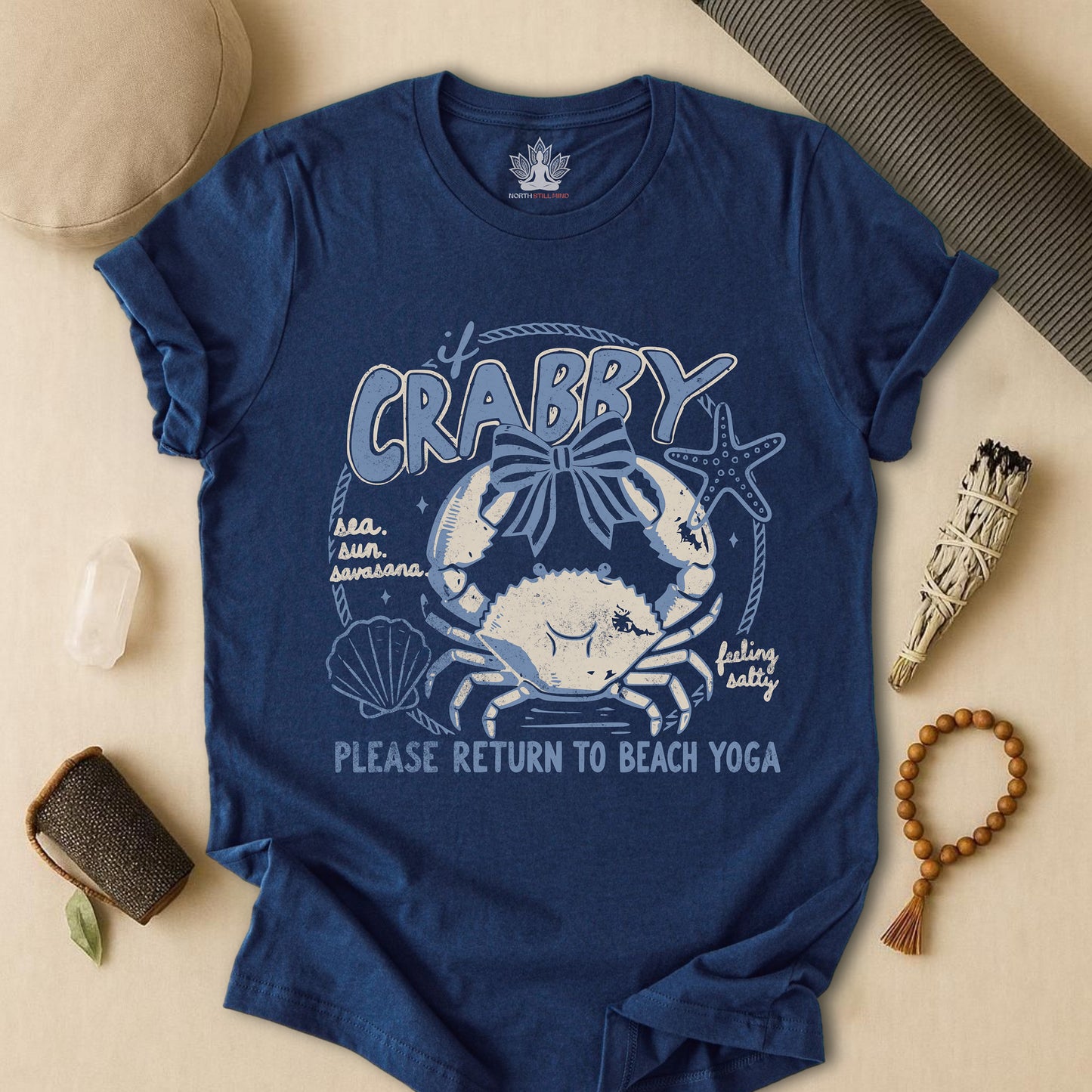 If Crabby, Return To Beach Yoga Tee