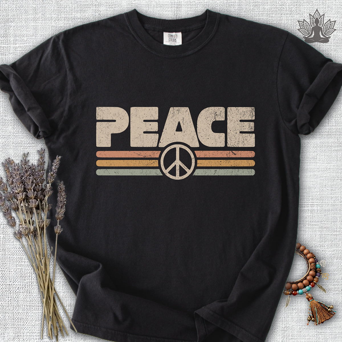 Peace Retro Comfort Colors® Tee – North Still Mind