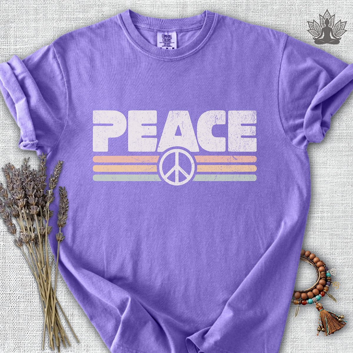 Peace Retro Comfort Colors® Tee – North Still Mind