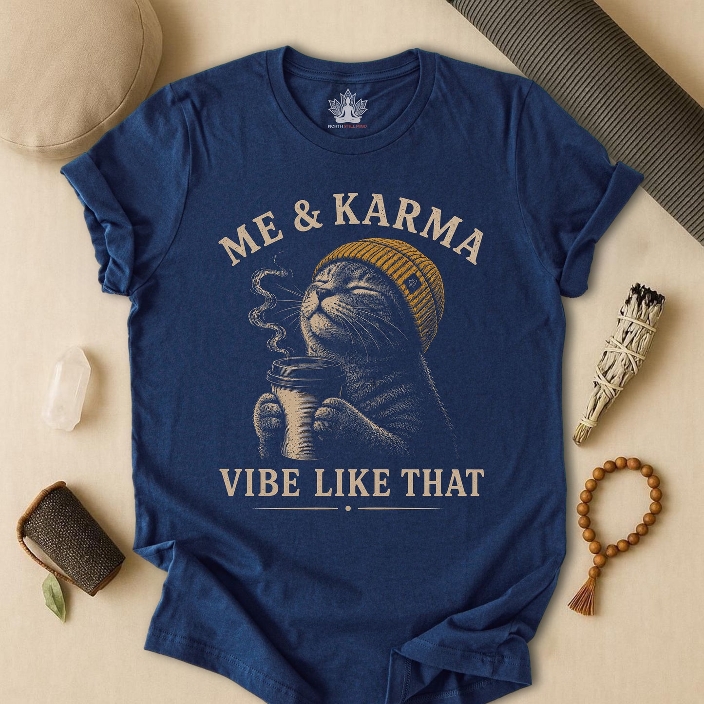 Me & Karma Vibe Like That Cat Tee