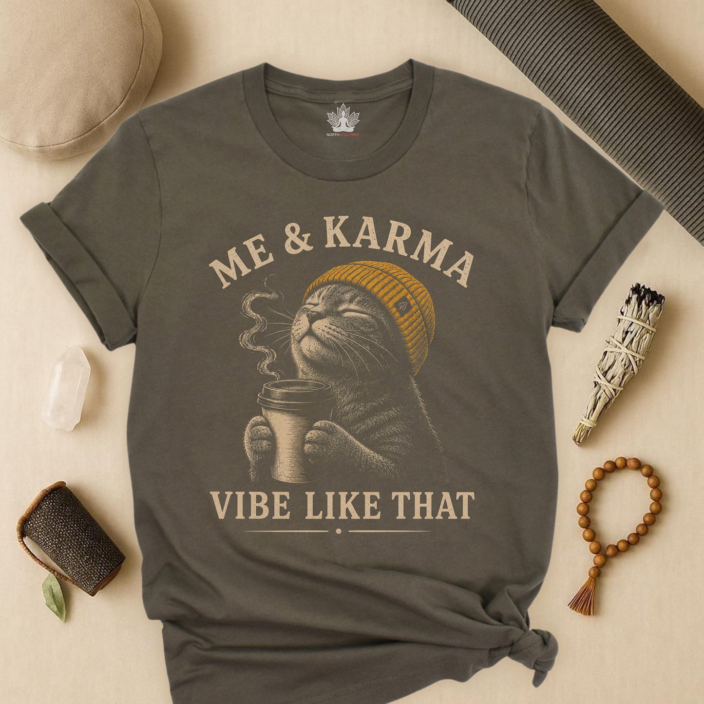 Me & Karma Vibe Like That Cat Tee