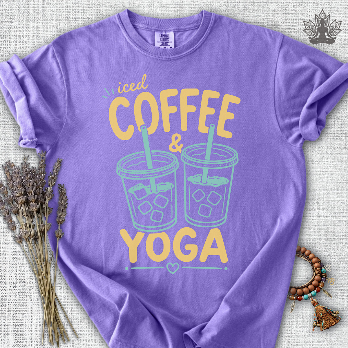 Iced Coffee & Yoga Comfort Colors® Tee