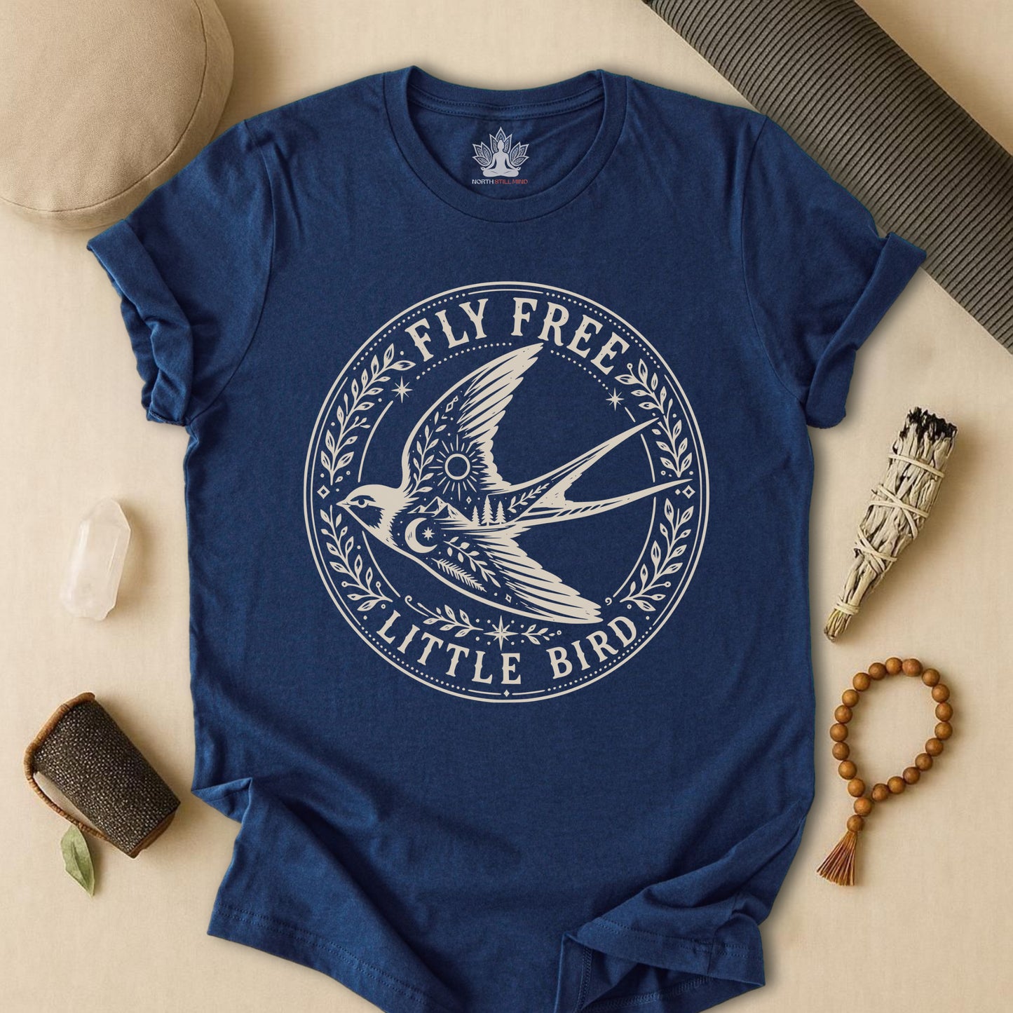 Fly Free, Little Bird Badge Tee