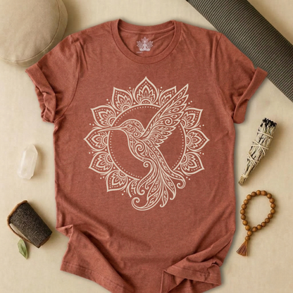Hummingbird & Mandala Tee