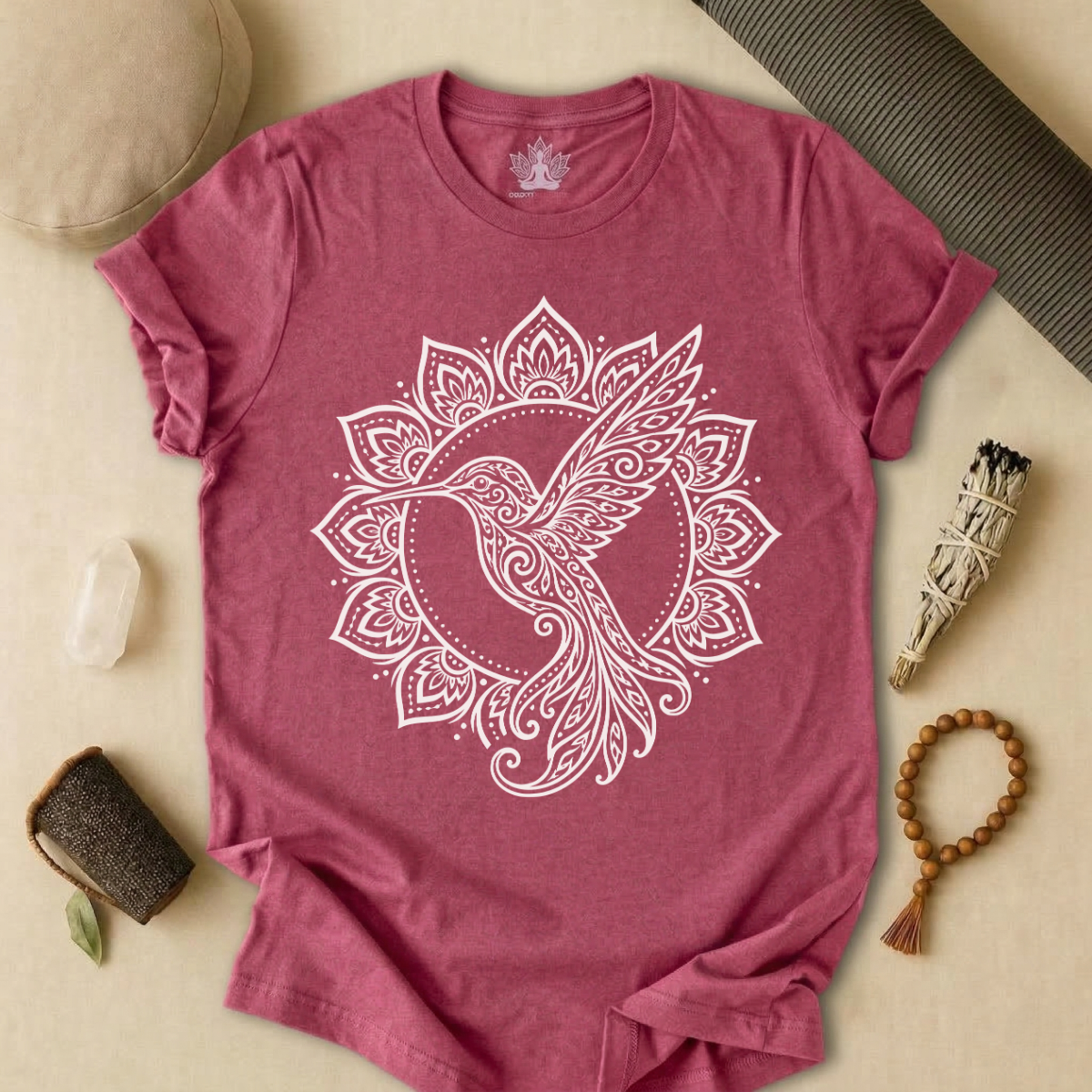 Hummingbird & Mandala Tee