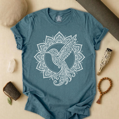 Hummingbird & Mandala Tee