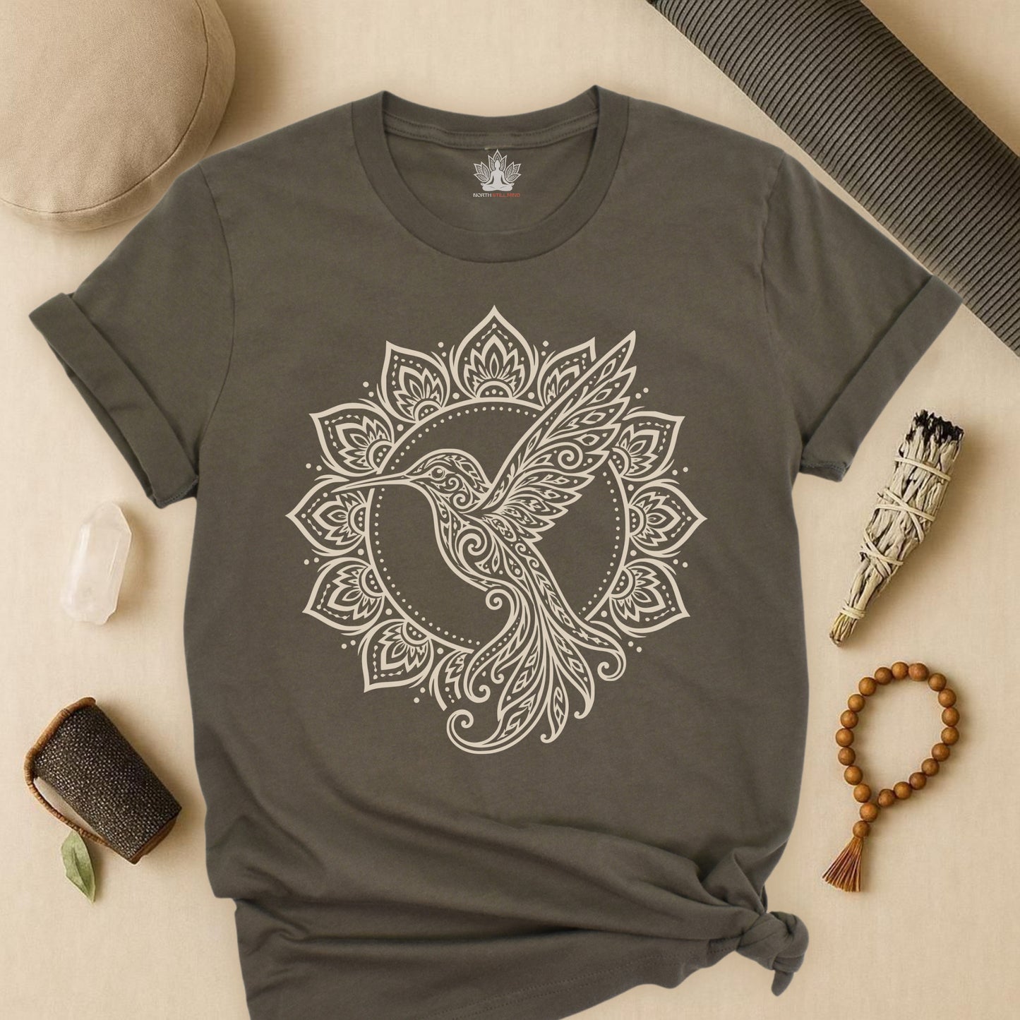 Hummingbird & Mandala Tee