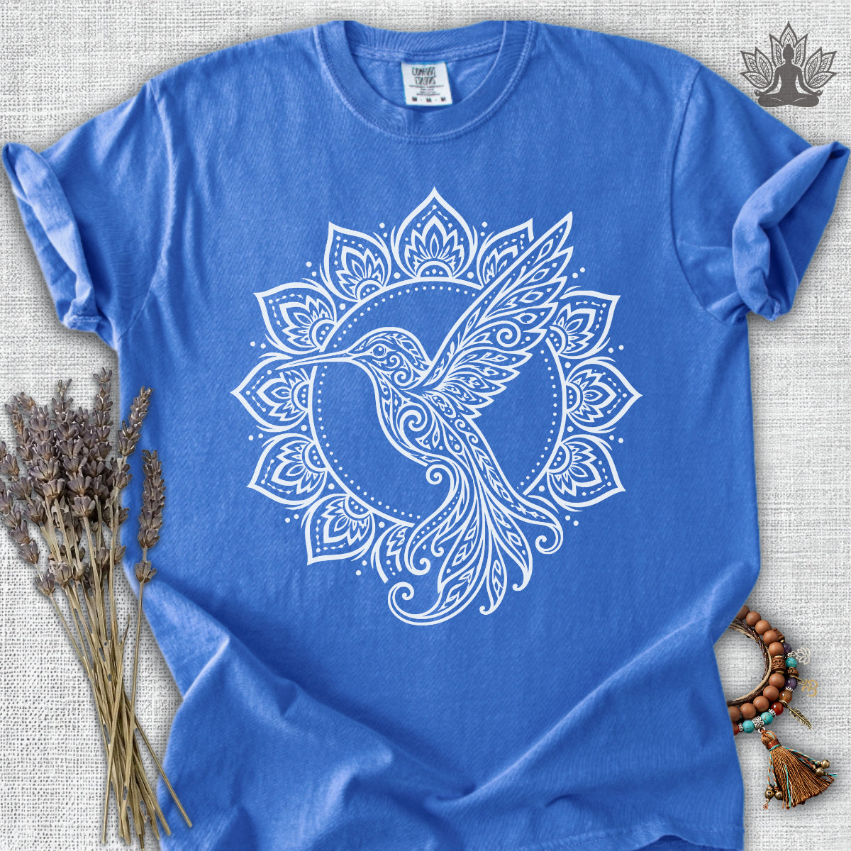 Hummingbird & Mandala Comfort Colors® Tee