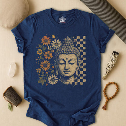 Retro Buddha & Flowers Tee