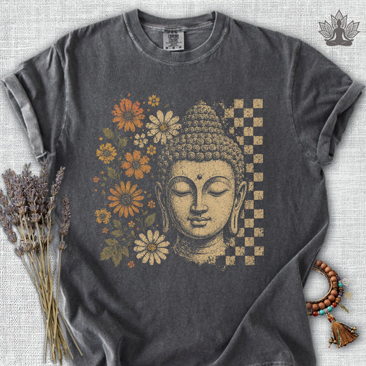 Retro Buddha & Flowers Colors® Tee