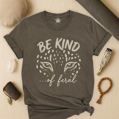 Be Kind Of Feral Leopard Tee