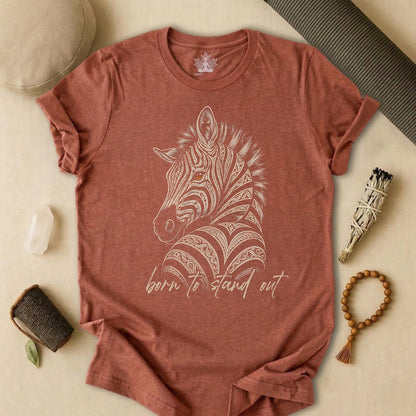 Born To Stand Out Zebra Tee