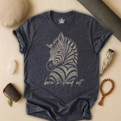 Born To Stand Out Zebra Tee