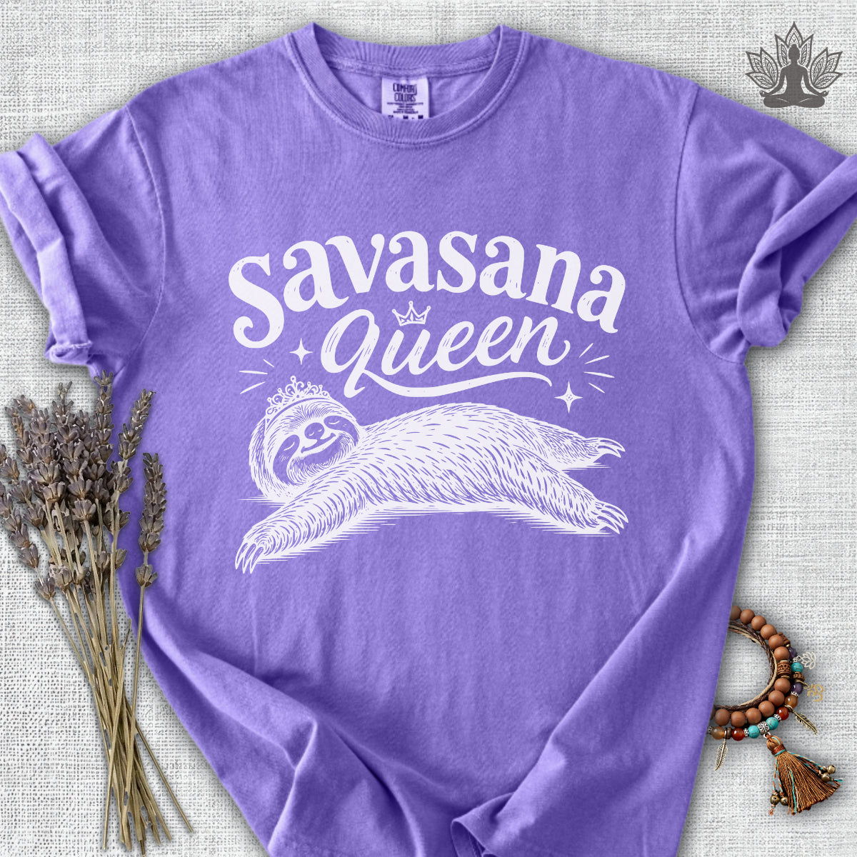 Savasana Queen Sloth Comfort Colors® Tee