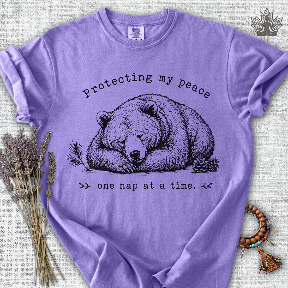 Protecting My Peace Bear Comfort Colors® Tee