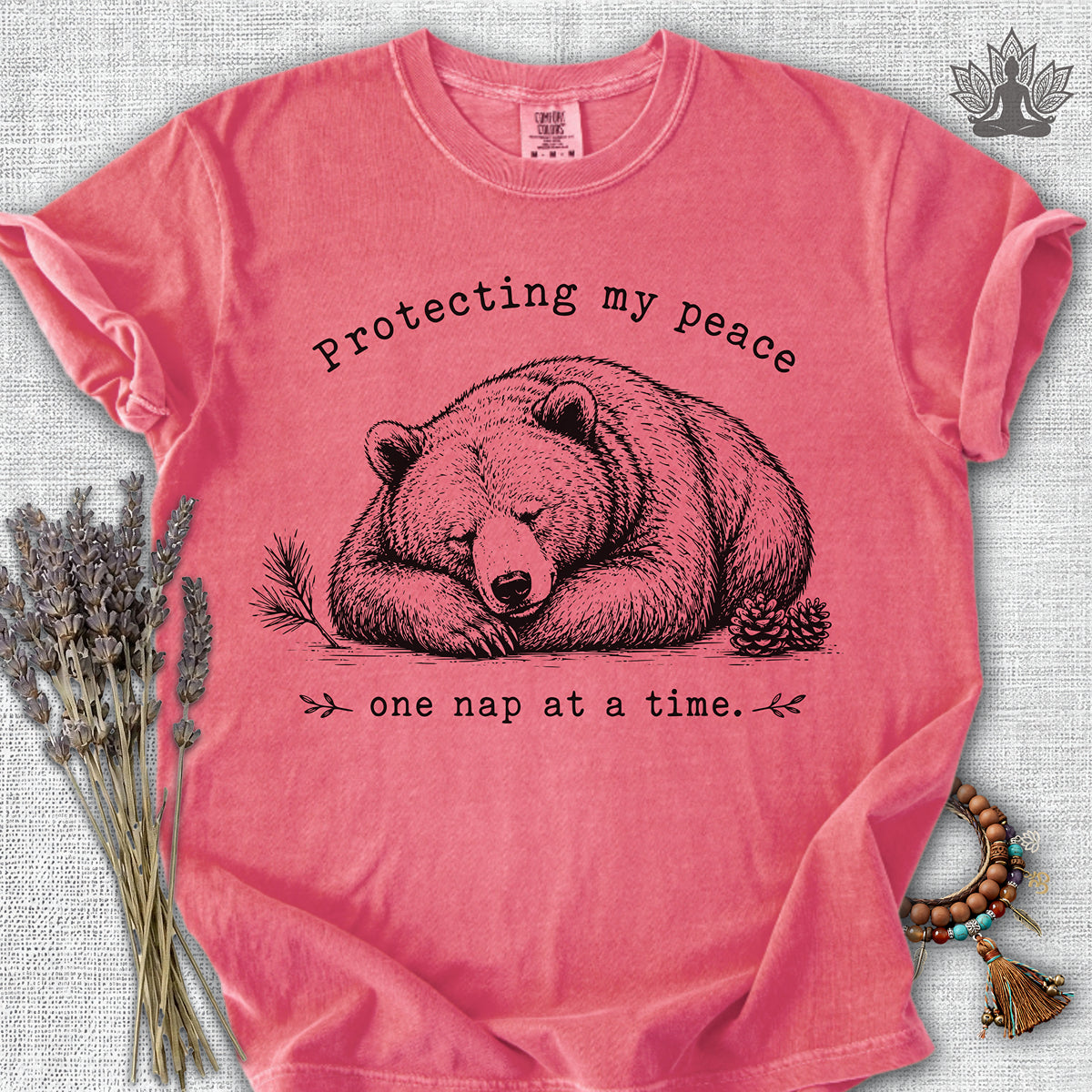 Protecting My Peace Bear Comfort Colors® Tee
