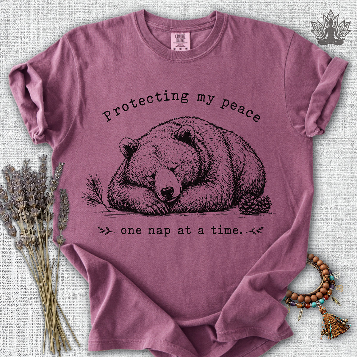Protecting My Peace Bear Comfort Colors® Tee