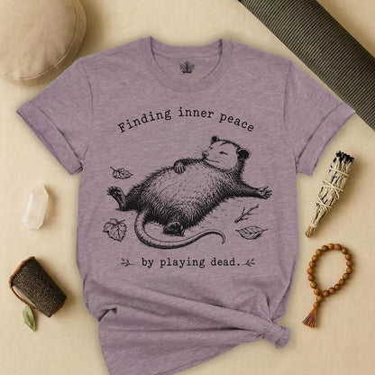 Finding Inner Peace Possum Tee