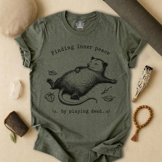 Finding Inner Peace Possum Tee