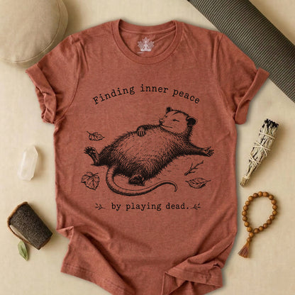 Finding Inner Peace Possum Tee