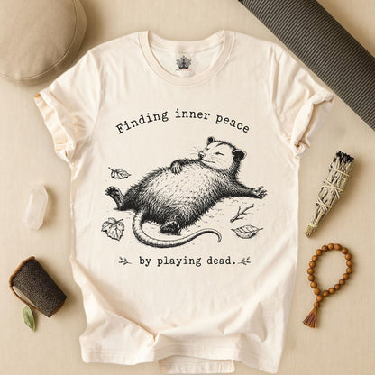 Finding Inner Peace Possum Tee