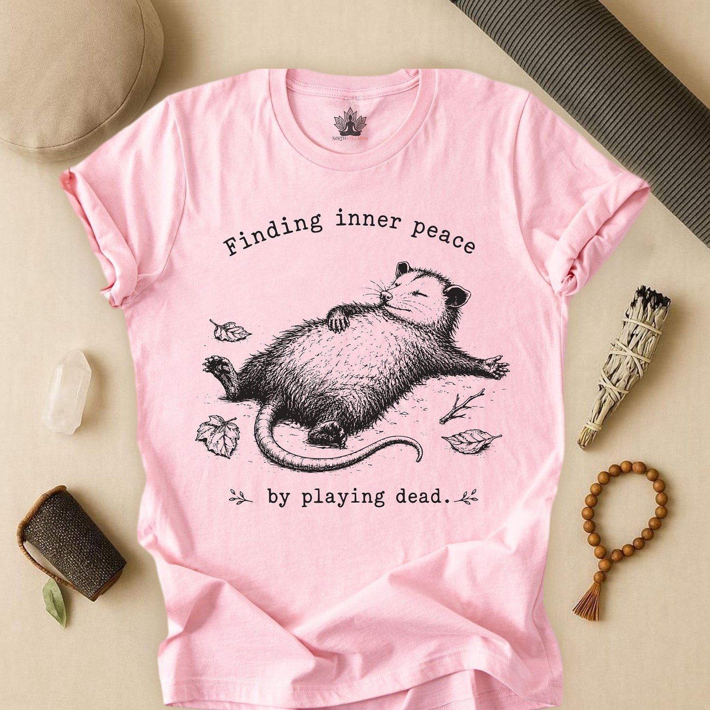 Finding Inner Peace Possum Tee