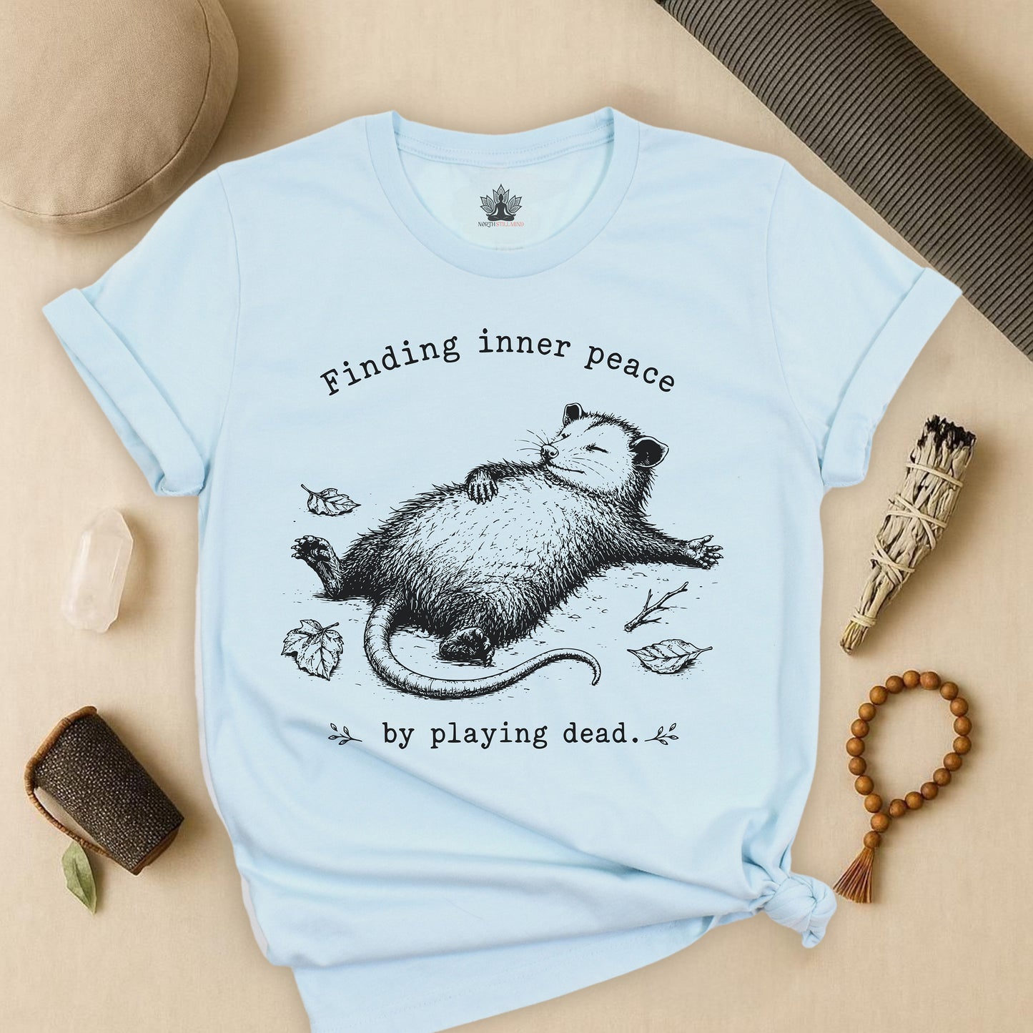 Finding Inner Peace Possum Tee