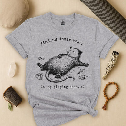 Finding Inner Peace Possum Tee