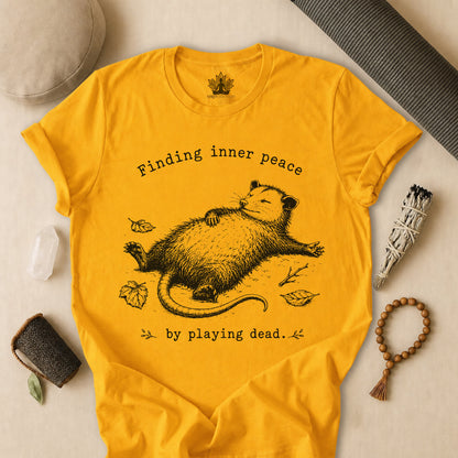 Finding Inner Peace Possum Tee