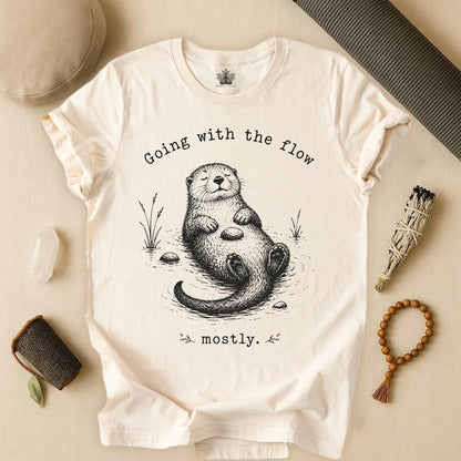 Going With The Flow Otter Tee