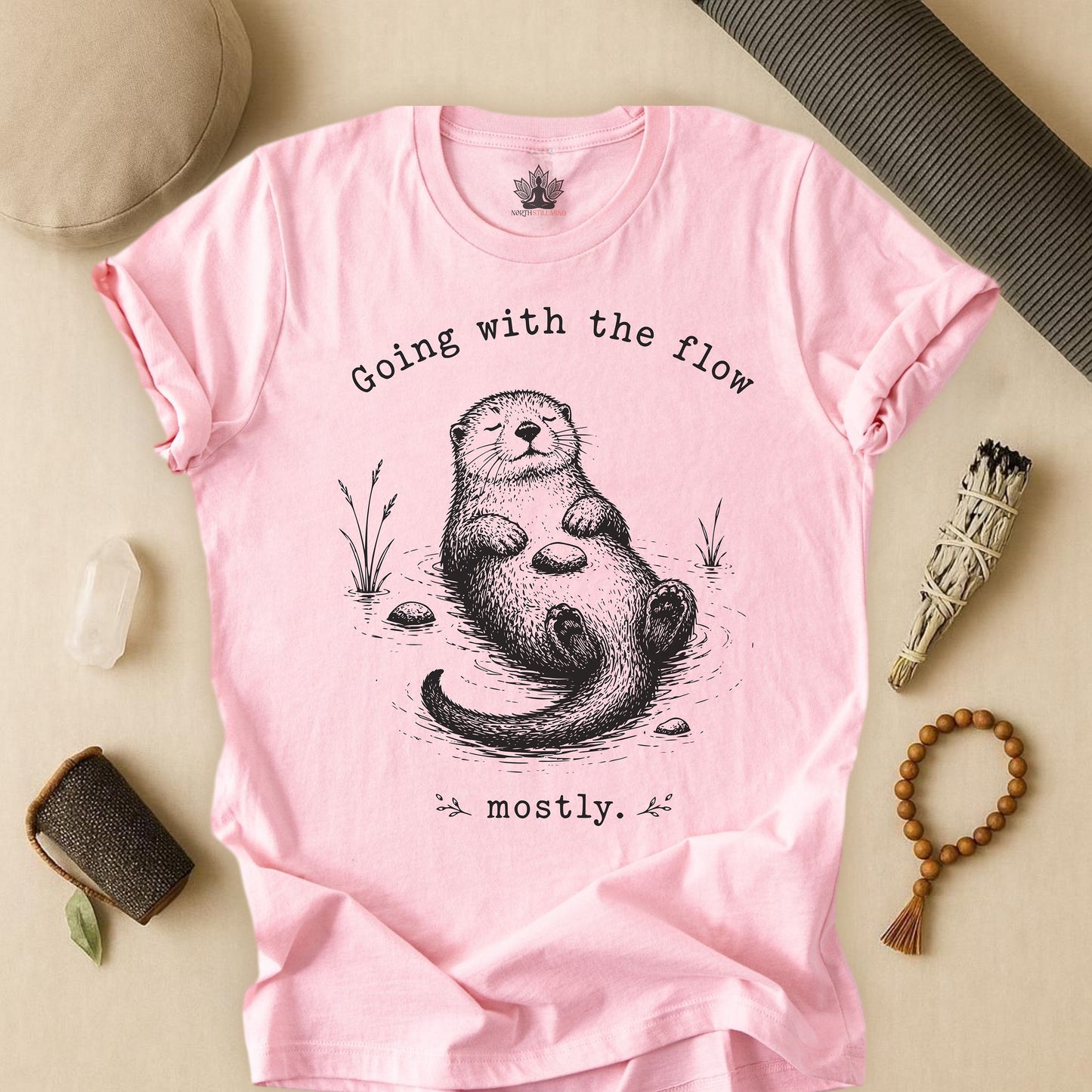 Going With The Flow Otter Tee
