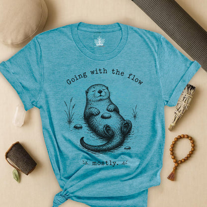 Going With The Flow Otter Tee