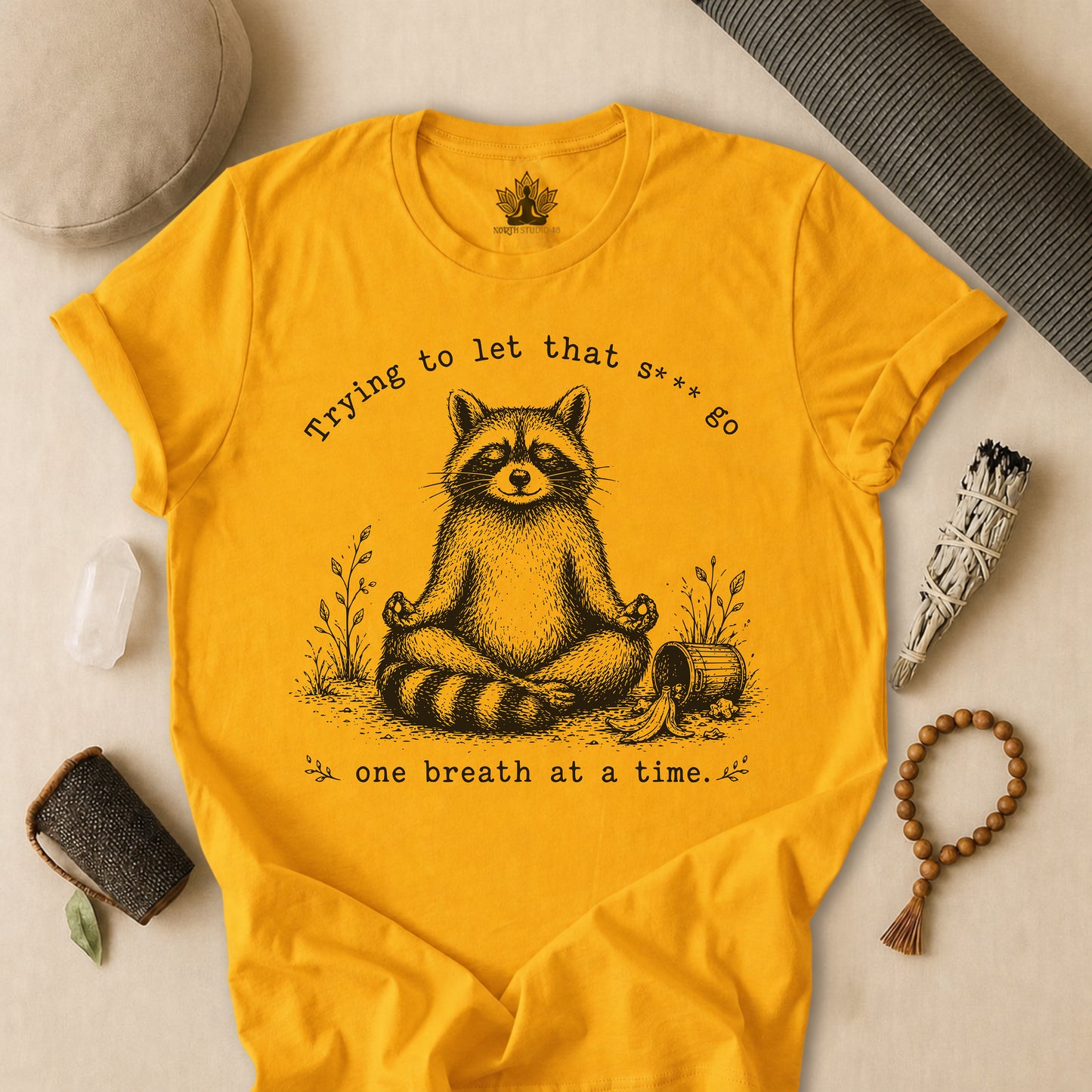 Trying To Let It Go Raccoon Tee