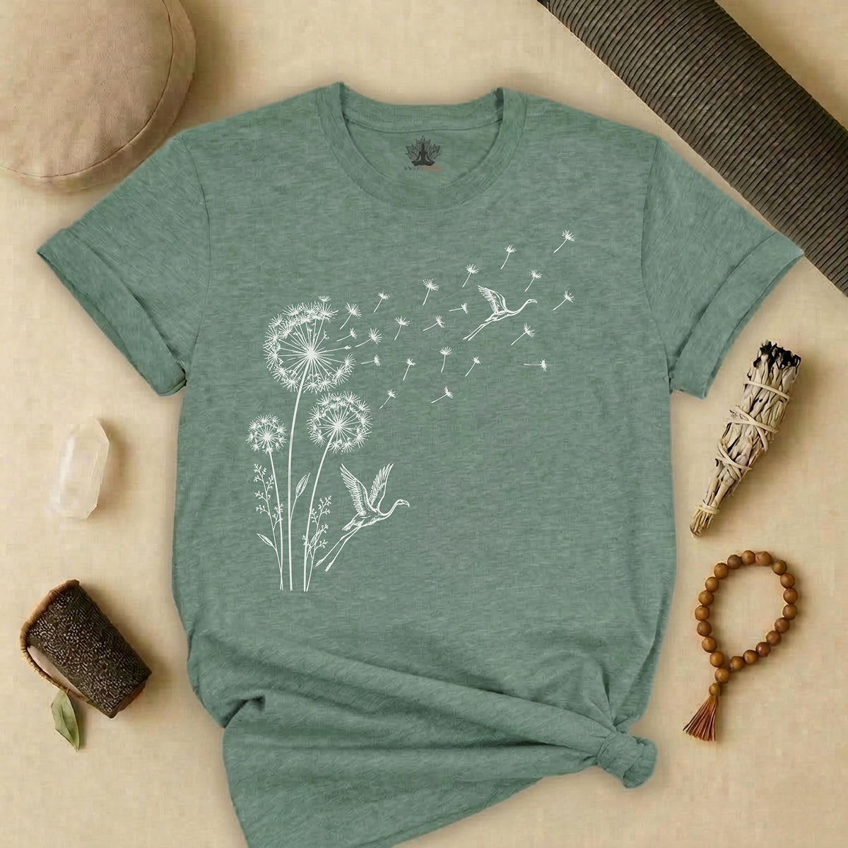 Flamingos & Dandelions Tee