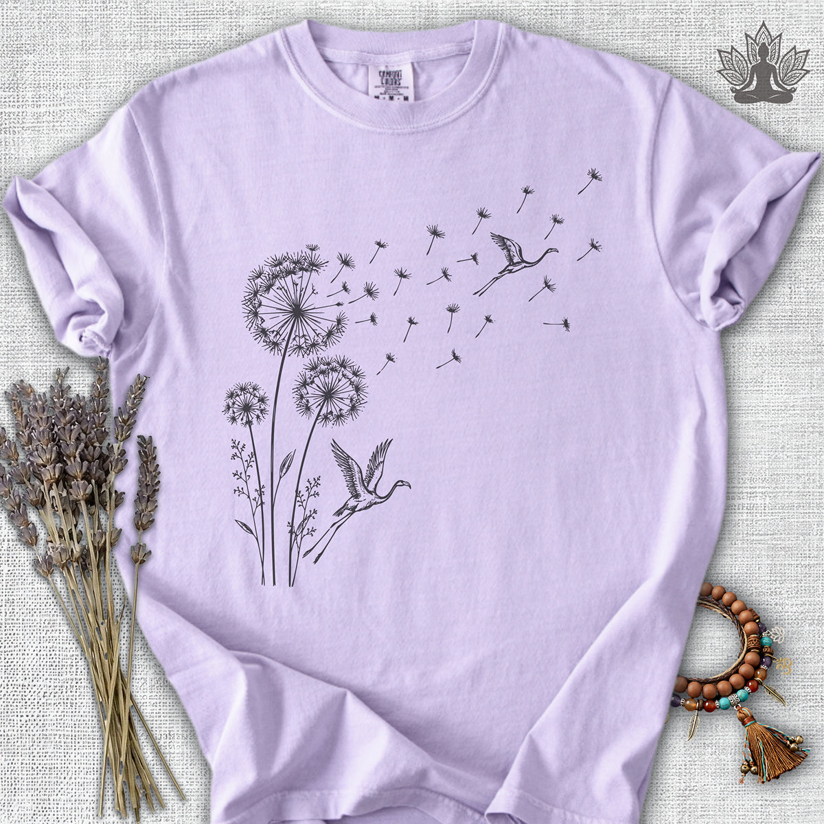 Flamingos & Dandelions Comfort Colors® Tee