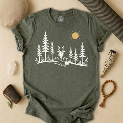 Peaceful Forest Fox Tee