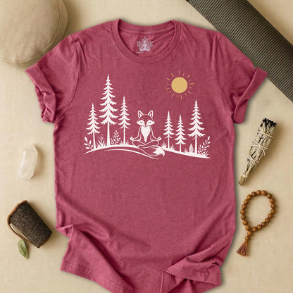 Peaceful Forest Fox Tee
