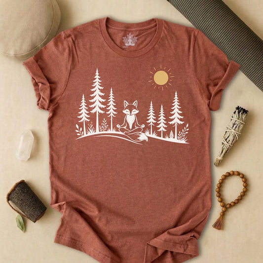 Peaceful Forest Fox Tee