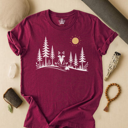 Peaceful Forest Fox Tee