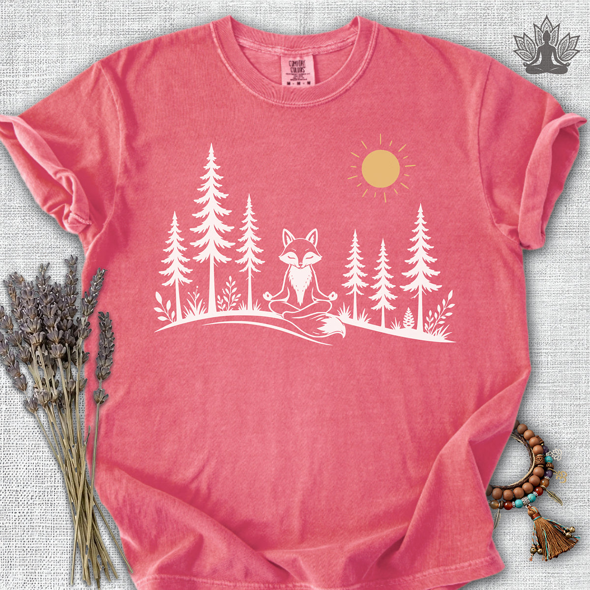 Peaceful Forest Fox Comfort Colors® Tee