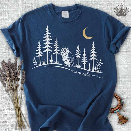 Namaste Forest Owl Comfort Colors® Tee
